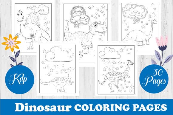 Dinosaur Coloring Book for Kids Vol 7 coloring pages