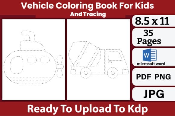 Vehicle Coloring Book for Kids coloring pages