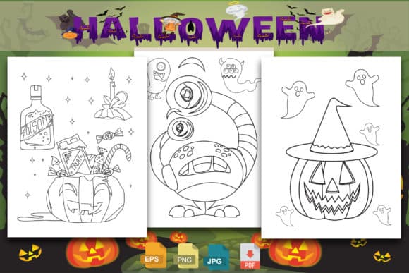 Halloween Coloring Book for Kids coloring pages
