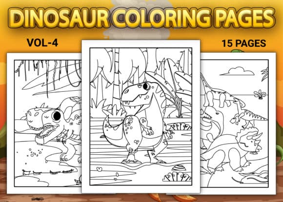 Dinosaur Coloring Pages Vol 4 coloring pages