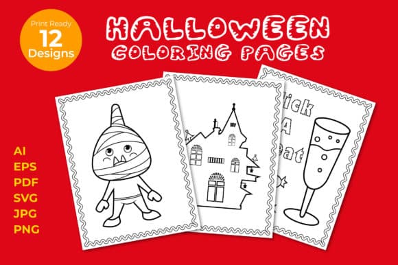 Cute Halloween Coloring Pages for Kids coloring pages