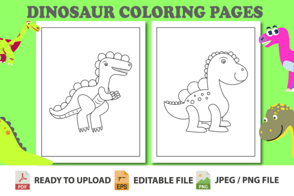 Dinosaur Coloring Pages for Kids Vol 34 coloring pages