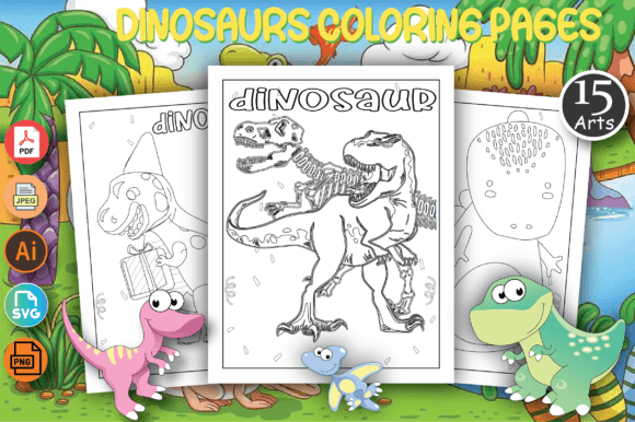 Dinosaur Coloring Books for Kids coloring pages