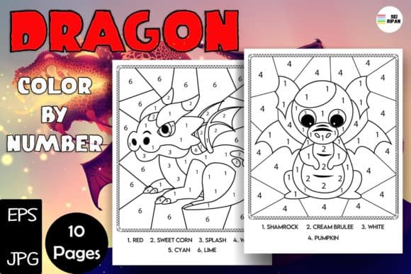 10 Best Dragon Activity and Learning Coloring Pages for Kids