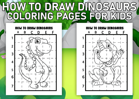 How to Draw Dinosaur Coloring Pages V4 coloring pages