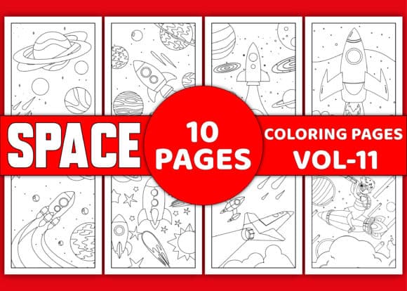Space Coloring Pages Vol-11 coloring pages