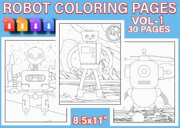 Robot Coloring Pages coloring pages