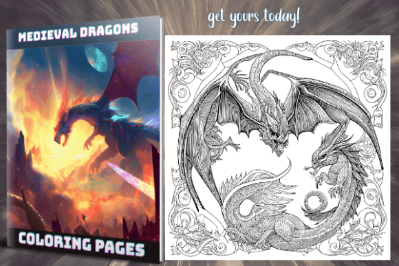 Medieval Dragon Coloring Pages coloring pages