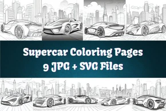 Supercar KDP Coloring Pages coloring pages