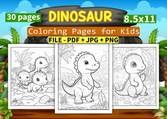 15 Best Dinosaur Coloring Pages for Older Kids Ages 6-12