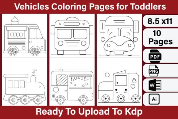Vehicles Coloring Pages for Toddlers coloring pages