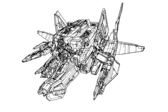 Mechaverse Robot A3 Coloring Sheet coloring pages