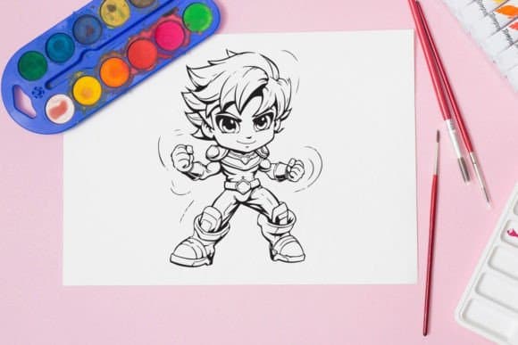 Super Boy 1 coloring pages