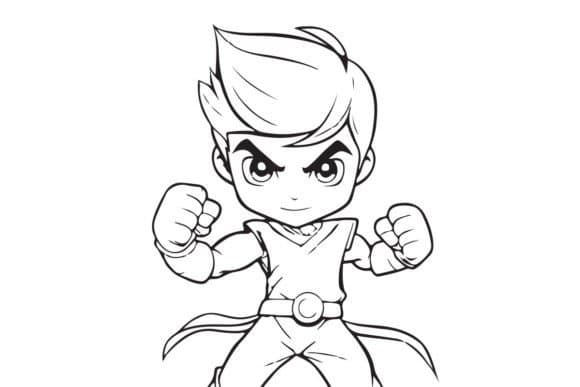 Super Boy 2 coloring pages
