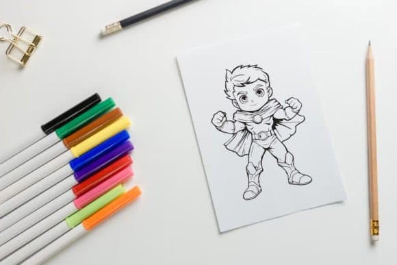 Super Boy 3 coloring pages