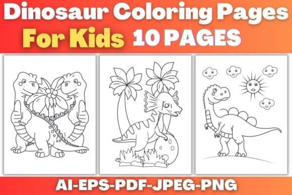 Dinosaur Coloring Book Pages Vol 2 coloring pages