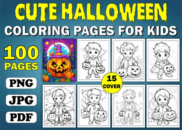 Cute Halloween Coloring Pages for Kids coloring pages