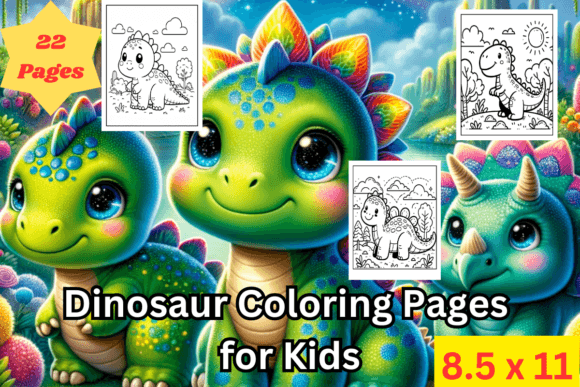 Dinosaur Coloring Book Pages for Kids coloring pages
