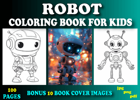 10 Best Robot Coloring Book Mega Packs (100 to 250 Pages)