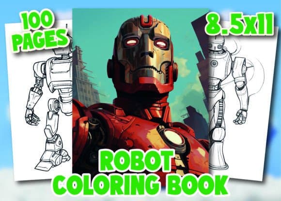 Robot Coloring Pages for Kids coloring pages