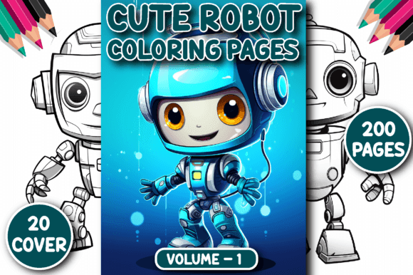 200 Cute Robot Coloring Pages for Kids coloring pages