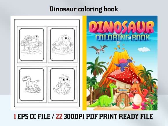 Dinosaur Coloring Book for Kids coloring pages