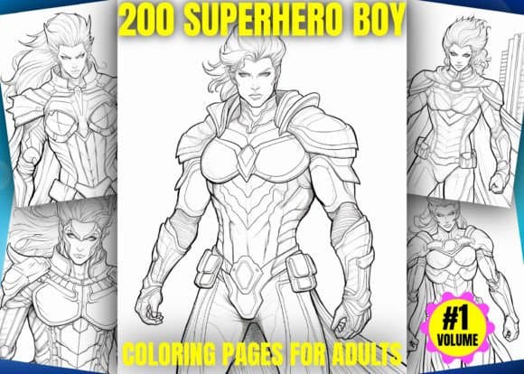 10 Best Superhero Coloring Book Packs (100 to 250 Pages)
