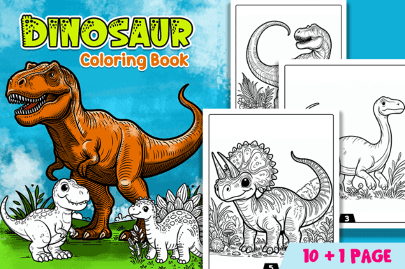 Dinosaur Coloring Books Vol 5 coloring pages