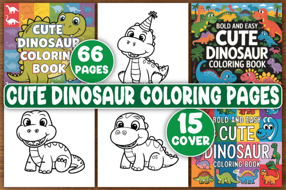 Cute Dinosaur Coloring Pages Easy Bold coloring pages