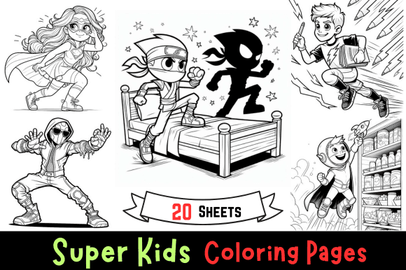 Super Kids Coloring Pages coloring pages