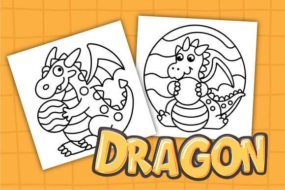 15 Bold and Easy Dragon Coloring Pages for Kids