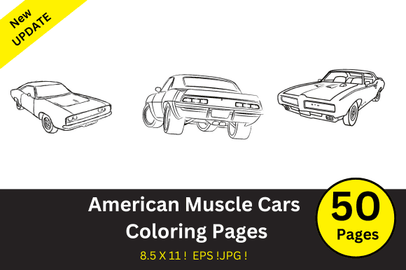 American Muscle Cars Coloring Pages coloring pages