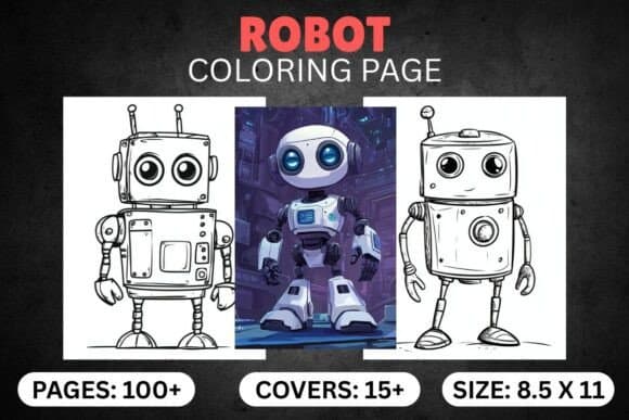 Robot Coloring Book Pages for Kids coloring pages