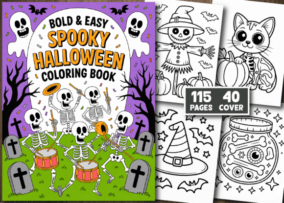 Spooky Halloween Coloring Pages for Kids coloring pages