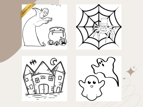 Cute Halloween Coloring Book Pages coloring pages