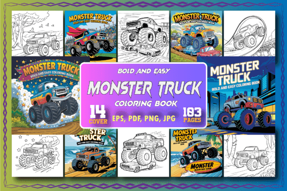 Monster Truck Coloring Pages coloring pages