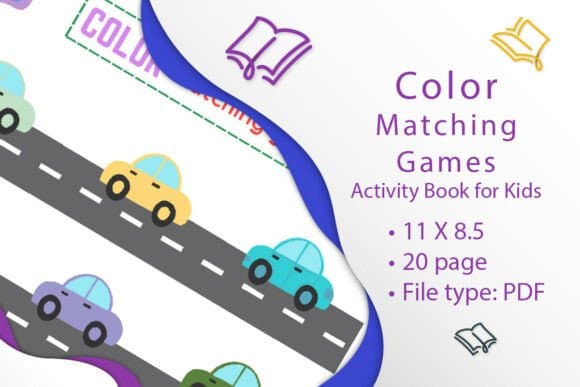 Color Matching Games Activity Book coloring pages