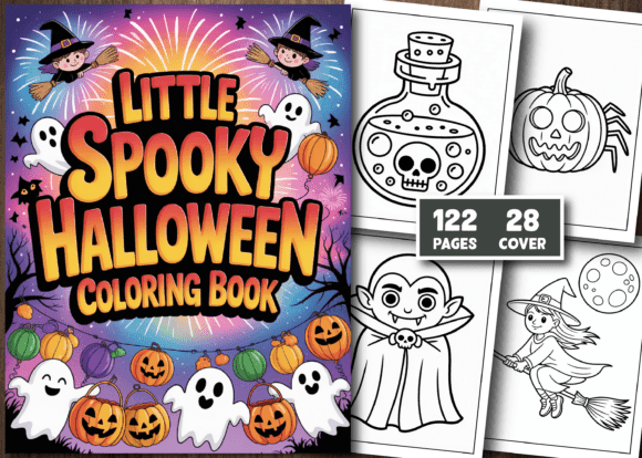 Little Spooky Halloween Coloring Book coloring pages