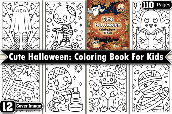 Cute Halloween Coloring Pages for Kids coloring pages