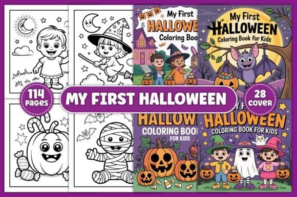 My First Halloween Coloring Book coloring pages