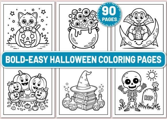 15 Best Bold and Easy Halloween Coloring Pages for Toddlers