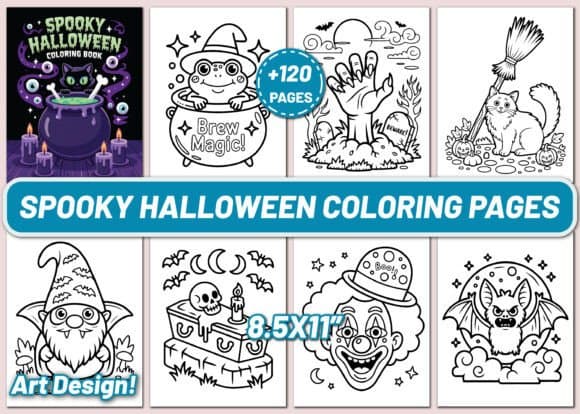 120 Spooky Halloween Coloring Pages coloring pages