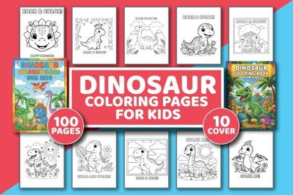 Dinosaur Coloring Book for Kids Vol 47 coloring pages